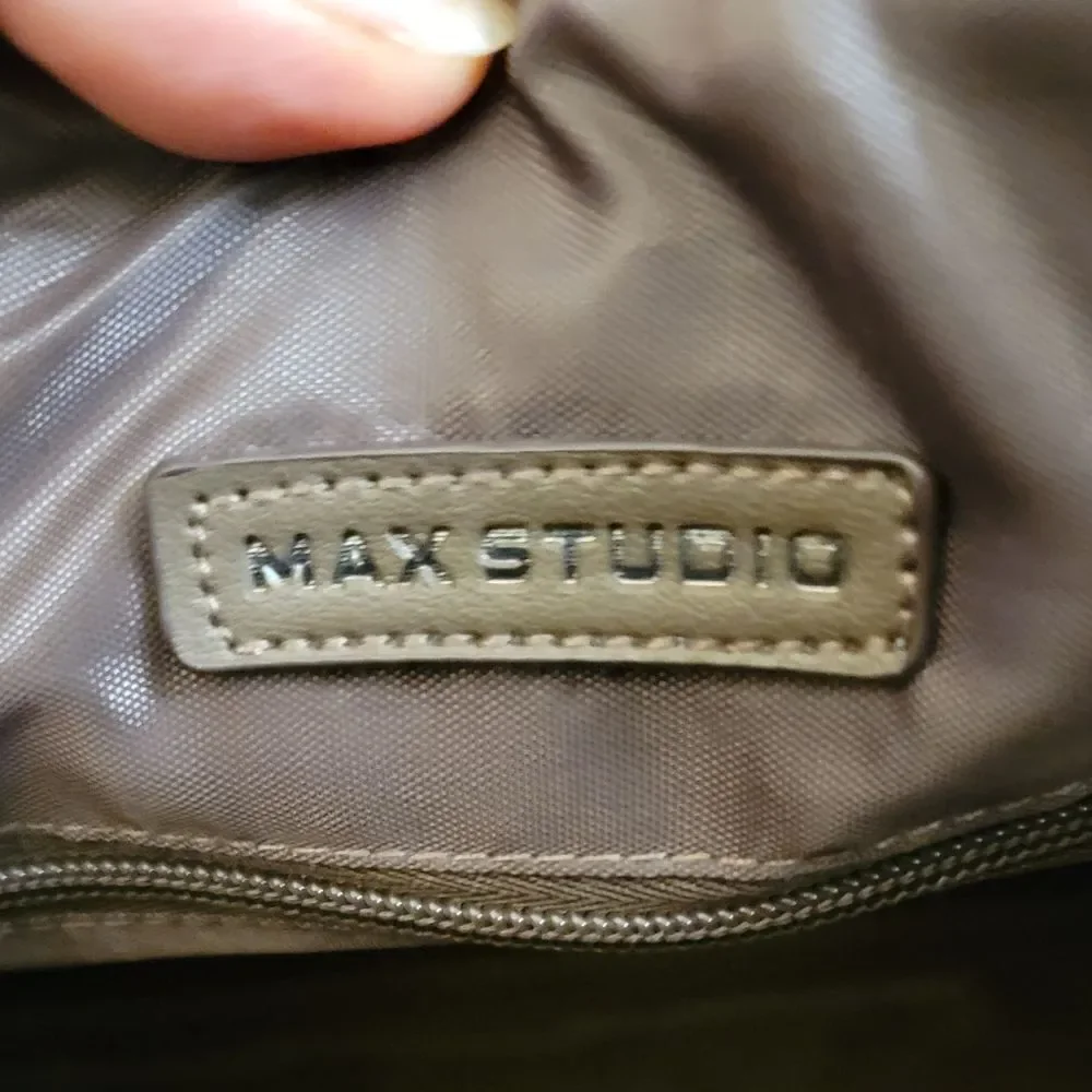Max Studio Nylon Tubular Quilted Roll Duffel Bag